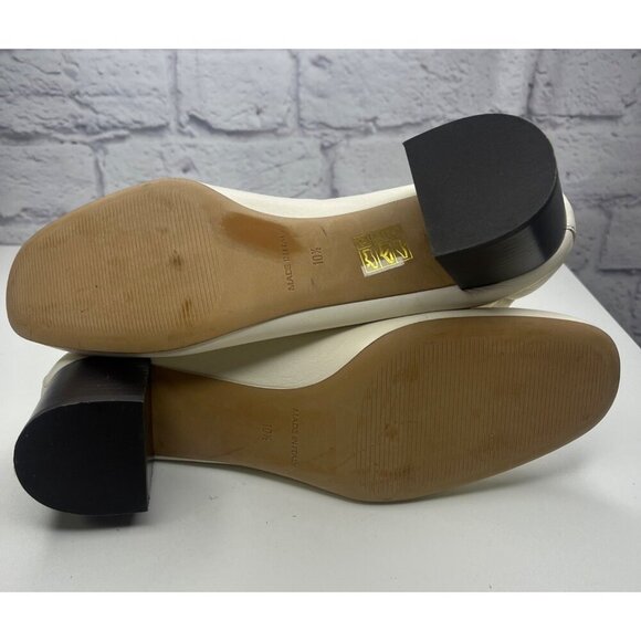 Everlane The Day Heel Shoes Italian Leathe Bone Color Size 10.5 - Picture 8 of 11